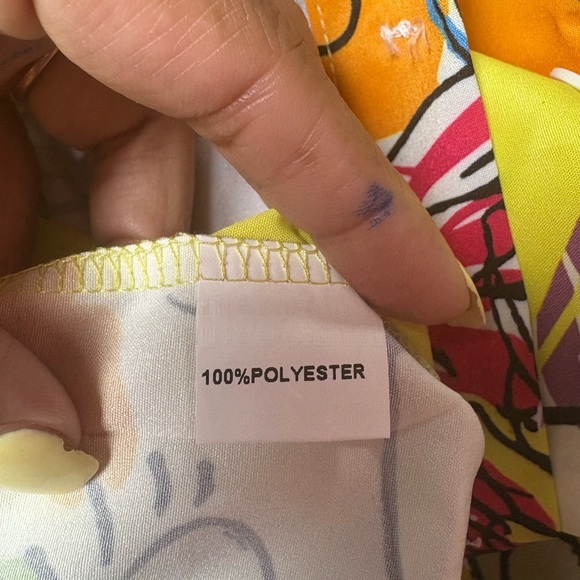 Floral Yellow Shirt Dress - Picture 6 of 6